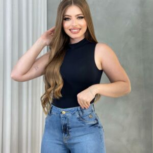 Short jeans feminino levanta bumbum cintura alta